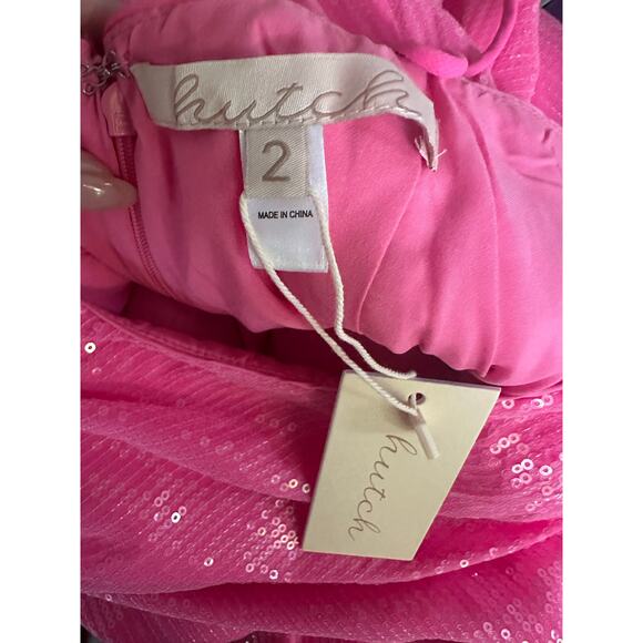 Hutch Tylia Pink Sequin Maxi Dress | Size 2 NEW NWT! - Picture 6 of 6